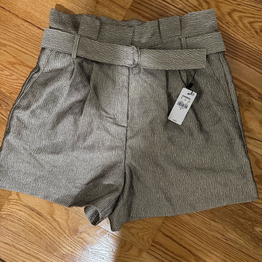 Express Metallic Paper Bag Shorts